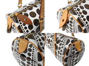 LOUIS VUITTON ルイヴィトン パピヨンGM ハンドバッグ 草間彌生 パンプキンドット M40687 ゴールド金具 美品 中古 65160