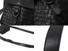 Load image into Gallery viewer, BOTTEGAVENETA ボッテガヴェネタ ショルダーバッグ イントレチャート 113092 V4651 1000 ブラック レザー 美品 中古 65161