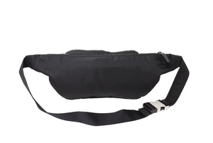 PRADA プラダ ボディバッグ ショルダーバッグ トライアングルロゴ ナイロン レザー ブラック シルバー金具 美品 中古 65163 
