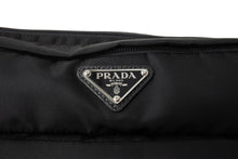 画像をギャラリービューアに読み込む, PRADA プラダ ボディバッグ ショルダーバッグ トライアングルロゴ ナイロン レザー ブラック シルバー金具 美品 中古 65163 