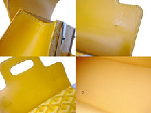 画像をギャラリービューアに読み込む, Goyard ゴヤール サイゴンPM 2WAYショルダーバッグ ハンドバッグ ゴヤールディンキャンバス ウッド イエロー 美品 中古 65164