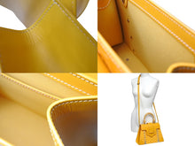 画像をギャラリービューアに読み込む, Goyard ゴヤール サイゴンPM 2WAYショルダーバッグ ハンドバッグ ゴヤールディンキャンバス ウッド イエロー 美品 中古 65164