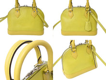 画像をギャラリービューアに読み込む, LouisVuitton ルイヴィトン エピ アルマBB 2WAYショルダーバッグ M40981 イエロー シルバー金具 美品 中古 65169