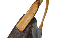 画像をギャラリービューアに読み込む, LOUIS VUITTON ルイヴィトン ルーピングMM ハンドバッグ M51146 ブラウン PVC ヌメ革 ゴールド金具 美品 中古 65170