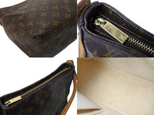 画像をギャラリービューアに読み込む, LOUIS VUITTON ルイヴィトン ルーピングMM ハンドバッグ M51146 ブラウン PVC ヌメ革 ゴールド金具 美品 中古 65170