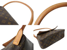 画像をギャラリービューアに読み込む, LOUIS VUITTON ルイヴィトン モノグラム ミニルーピング ワンショルダーバッグ M51147 PVC レザー ブラウン 美品 中古 65171