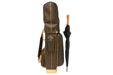 極美品 LOUIS VUITTON ルイ ヴィトン サック ゴルフキャディバッグ M58221 クラブケース モノグラムキャンバス ブラウン 中古 65182