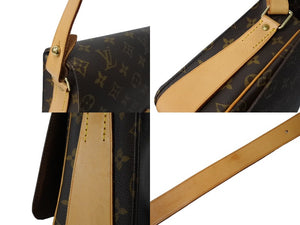 LOUIS VUITTON ルイ ヴィトン カルトシエールGM ショルダーバッグ M51252 モノグラムキャンバス ブラウン 美品 中古 65185