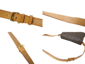 LOUIS VUITTON ルイ ヴィトン カルトシエールGM ショルダーバッグ M51252 モノグラムキャンバス ブラウン 美品 中古 65185