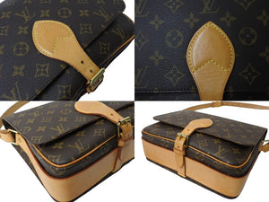 LOUIS VUITTON ルイ ヴィトン カルトシエールGM ショルダーバッグ M51252 モノグラムキャンバス ブラウン 美品 中古 65185