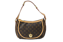 画像をギャラリービューアに読み込む, 新品同様 LOUIS VUITTON ルイヴィトン トゥラムPM ショルダーバッグ M40076 PVCコーティングキャンバス ヌメ革 ブラウン 美品 65186