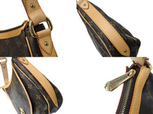 画像をギャラリービューアに読み込む, 新品同様 LOUIS VUITTON ルイヴィトン トゥラムPM ショルダーバッグ M40076 PVCコーティングキャンバス ヌメ革 ブラウン 美品 65186