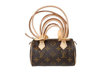 Load image into Gallery viewer, 新品同様 LOUIS VUITTON ルイヴィトン COMME des GARCONS 2008年 ミニスピーディ ルイヴィトン at コム デ ギャルソン カスタマイズ ブラウン M40267 中古 65187