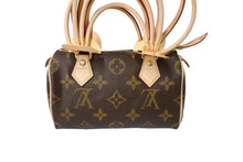 Load image into Gallery viewer, 新品同様 LOUIS VUITTON ルイヴィトン COMME des GARCONS 2008年 ミニスピーディ ルイヴィトン at コム デ ギャルソン カスタマイズ ブラウン M40267 中古 65187
