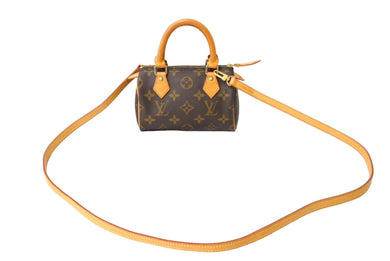 LOUIS VUITTON ルイ ヴィトン ミニスピーディ ハンドバッグ モノグラム M41534 PVC ブラウン ゴールド金具 美品 中古 65189