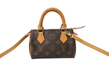 Load image into Gallery viewer, LOUIS VUITTON ルイ ヴィトン ミニスピーディ ハンドバッグ モノグラム M41534 PVC ブラウン ゴールド金具 美品 中古 65189