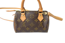 Load image into Gallery viewer, LOUIS VUITTON ルイ ヴィトン ミニスピーディ ハンドバッグ モノグラム M41534 PVC ブラウン ゴールド金具 美品 中古 65189