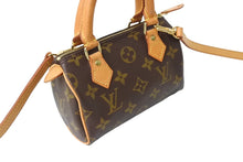 Load image into Gallery viewer, LOUIS VUITTON ルイ ヴィトン ミニスピーディ ハンドバッグ モノグラム M41534 PVC ブラウン ゴールド金具 美品 中古 65189