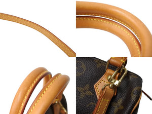 LOUIS VUITTON ルイ ヴィトン ミニスピーディ ハンドバッグ モノグラム M41534 PVC ブラウン ゴールド金具 美品 中古 65189