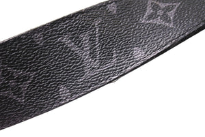 LOUISVUITTON ルイヴィトン サンチュール LVイニシアル リバーシブル ベルト M0157T モノグラムエクリプス 85/34 美品 中古 65193