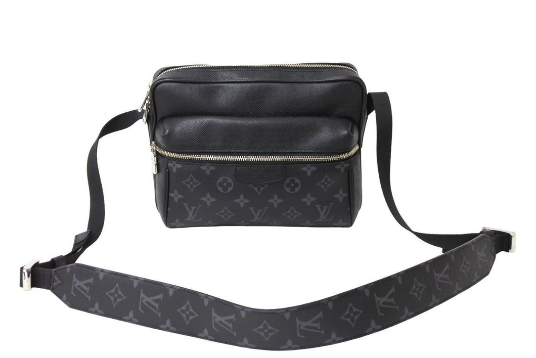 極美品 LOUIS VUITTON ルイ ヴィトン エクリプス アウトドア メッセンジャーPM ショルダーバッグ M30233 ブラック 中古 65194