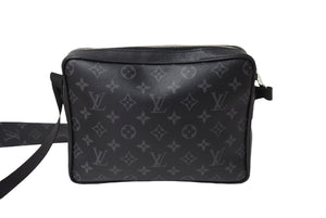 極美品 LOUIS VUITTON ルイ ヴィトン エクリプス アウトドア メッセンジャーPM ショルダーバッグ M30233 ブラック 中古 65194