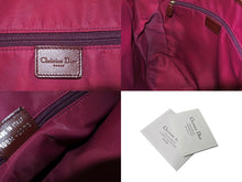 Load image into Gallery viewer, ChristianDior クリスチャンディオール トロッター 総柄 トートバッグ 19BM-0073 キャンバス レザー レッド 美品 中古 65195