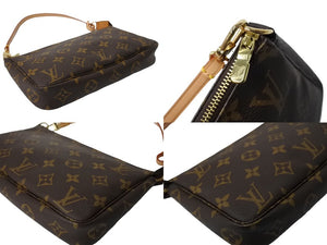 極美品 LOUIS VUITTON ルイ ヴィトン ポシェットアクセソワール アクセサリーポーチ M51980 モノグラム PVC レザー 中古 65198