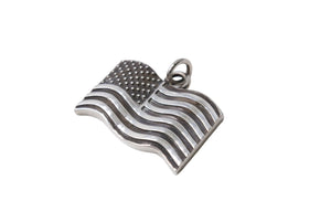 ChromeHearts クロムハーツ AMERICAN FLAG アメリカンフラッグ ネックレス トップ シルバー925 美品 中古 65204