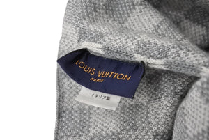 LouisVuitton ルイヴィトン ボネ プティ ダミエ ニット帽 M70606 イタリア製 ウール ポリウレタン グレー 美品 中古 65206