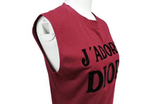画像をギャラリービューアに読み込む, 極美品 Christian Dior クリスチャンディオール ノースリーブ 1H12055300 サイズ40 バーガンディー コットン 中古 65211