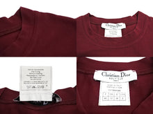 画像をギャラリービューアに読み込む, 極美品 Christian Dior クリスチャンディオール ノースリーブ 1H12055300 サイズ40 バーガンディー コットン 中古 65211
