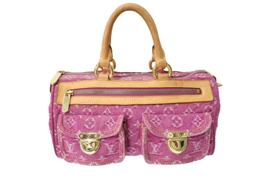LOUIS VUITTON ルイ ヴィトン ネオ スピーディ ハンドバッグ M95214 モノグラムデニム ピンク 美品 中古 65212