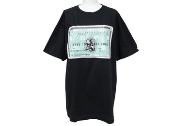 A BATHING APE アベイシングエイプ 半袖Ｔシャツ サイズL コットン ブラック グリーン プリント EC-CLASS 美品 中古 65234 