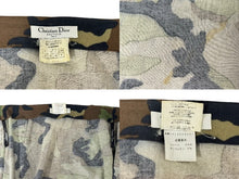 画像をギャラリービューアに読み込む, 極美品 Christian Dior クリスチャンディオール ジップロングスカート 1p12033091 サイズ38 カモフラージュ グリーン 中古 65235