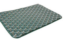 画像をギャラリービューアに読み込む, 新品未使用 GOYARD ゴヤール セナ MM クラッチバッグ SENAT2MMLTY09CL09P レザー PVC グリーン シルバー金具 中古 65239