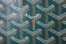 画像をギャラリービューアに読み込む, 新品未使用 GOYARD ゴヤール セナPM クラッチバッグ SENAT2PMLTY09CL09P レザー PVC グリーン シルバー金具 中古 65240