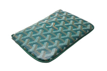 画像をギャラリービューアに読み込む, 新品未使用 GOYARD ゴヤール セナ ミニ ポーチ SENAT2MINTY09CL09P レザー PVC グリーン ヘリンボーン 中古 65242