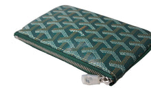 画像をギャラリービューアに読み込む, 新品未使用 GOYARD ゴヤール セナ ミニ ポーチ SENAT2MINTY09CL09P レザー PVC グリーン ヘリンボーン 中古 65242