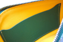 画像をギャラリービューアに読み込む, 新品未使用 GOYARD ゴヤール セナ ミニ ポーチ SENAT2MINTY09CL09P レザー PVC グリーン ヘリンボーン 中古 65242