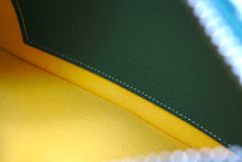 画像をギャラリービューアに読み込む, 新品未使用 GOYARD ゴヤール セナ ミニ ポーチ SENAT2MINTY09CL09P レザー PVC グリーン ヘリンボーン 中古 65242
