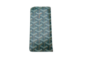 新品未使用 GOYARD ゴヤール アイウェアケース モンマルトル PM メガネケース MONTMAPMLTY09CL09P レザー PVC グリーン 中古 65243