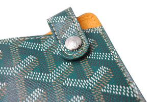 新品未使用 GOYARD ゴヤール アイウェアケース モンマルトル PM メガネケース MONTMAPMLTY09CL09P レザー PVC グリーン 中古 65243