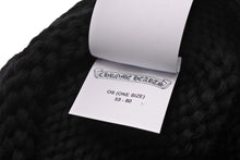 Load image into Gallery viewer, 新品未使用 ChromeHearts クロムハーツ ニットキャップ セメタリークロスパッチ クロスボタン コットン シルバー925 ONESIZE 65246