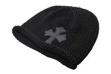 Load image into Gallery viewer, 新品未使用 ChromeHearts クロムハーツ ニットキャップ セメタリークロスパッチ クロスボタン コットン シルバー925 ONESIZE 65246