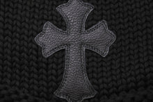 Load image into Gallery viewer, 新品未使用 ChromeHearts クロムハーツ ニットキャップ セメタリークロスパッチ クロスボタン コットン シルバー925 ONESIZE 65246