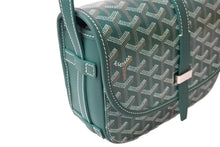 Load image into Gallery viewer, 新品未使用 GOYARD ゴヤール ショルダーバッグ ベルヴェデーレPM ゴヤールディンキャンバス デシーズトリヨンレザー グリーン 65247