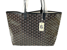 画像をギャラリービューアに読み込む, 新品未使用 GOYARD ゴヤール SAINTLOUIS PM VERT サンルイPM トートバッグ ゴヤールディンキャンバス ブラック カーフスキン 65249