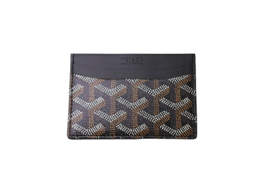 新品未使用 GOYARD ゴヤール サン シュルピス カードケース STSULPPMLTY01CL01X レザー PVC ブラック 中古 65250