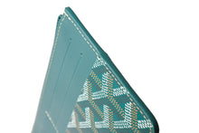 Load image into Gallery viewer, 新品未使用 GOYARD ゴヤール インサートルイーズ カードケース INSLOUMMLTY09CL09P レザー PVC グリーン ヘリンボーン 中古 65254